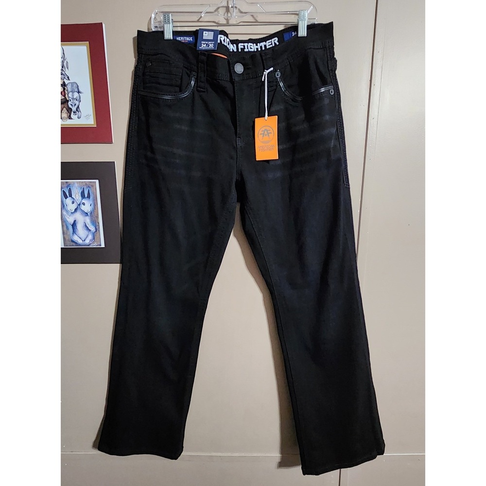 American‎ Fighter Heritage Trent Bootcut Jeans 34x30 Black